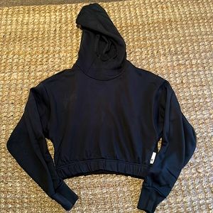 Women’s Adidas Crop charcoal Hoodie Size XS